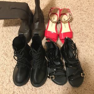 3 Pairs of Cute Girl Sandals & Boots
